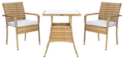 Safavieh - Laban Bistro Set - Natural - White - PAT7718D veiw 1