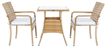 Safavieh - Laban Bistro Set - Natural - White - PAT7718D veiw 3