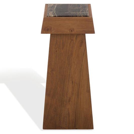 Safavieh - Lakaytee Marble Top Drink Table / Walnut / Dark Brown - SFV9768A view 1