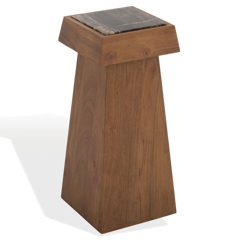 Safavieh - Lakaytee Marble Top Drink Table / Walnut / Dark Brown - SFV9768A view 3