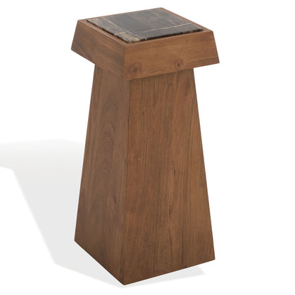 Safavieh - Lakaytee Marble Top Drink Table / Walnut / Dark Brown - SFV9768A view 3