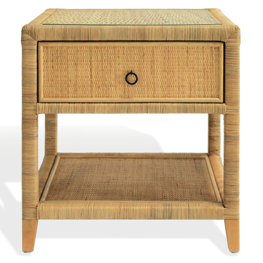 Safavieh - Lambert Rattan 1 Drawer Nightstand / Natural - CWK4006A view 1