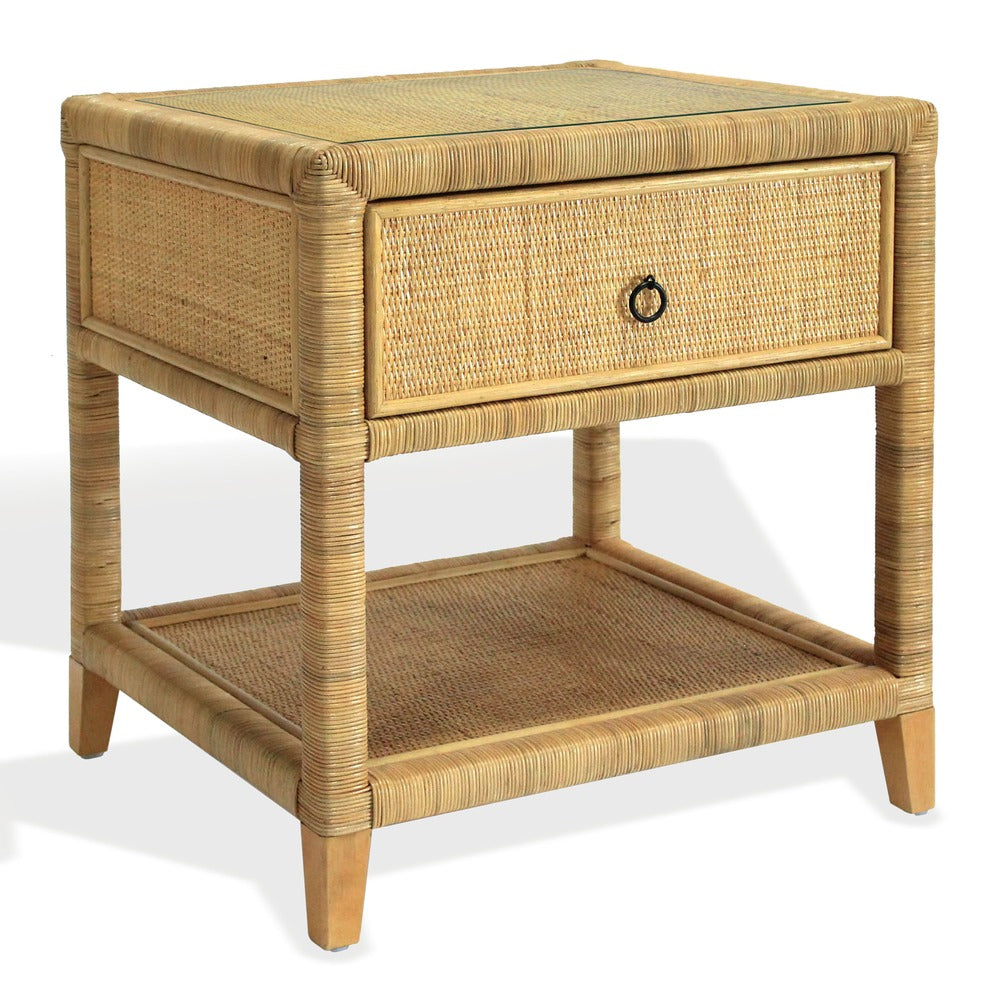 Safavieh - Lambert Rattan 1 Drawer Nightstand / Natural - CWK4006A view 2