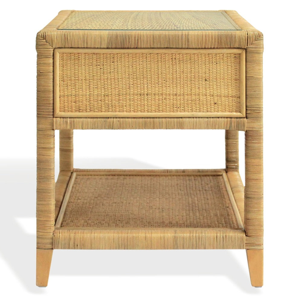 Safavieh - Lambert Rattan 1 Drawer Nightstand / Natural - CWK4006A view 3