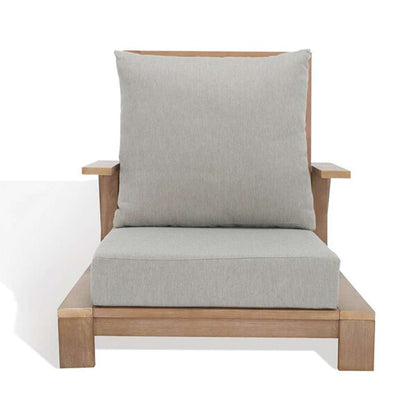 Safavieh - Couture - Lanai Wood Patio Chair - Brown - Light Grey - CPT1038A veiw 2