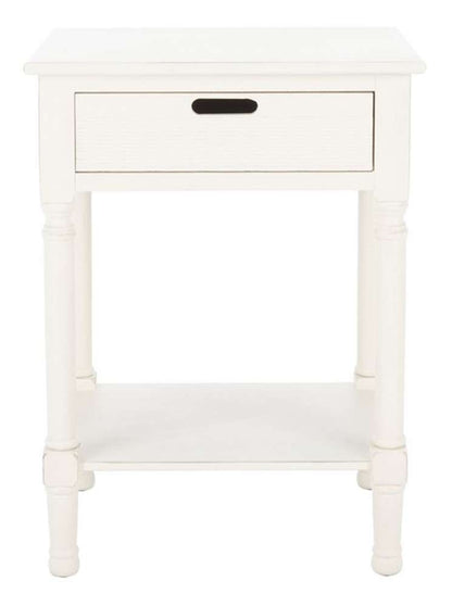 Safavieh - Landers 1 Drw Accent Table - Distressed White  - ACC5708A veiw 1