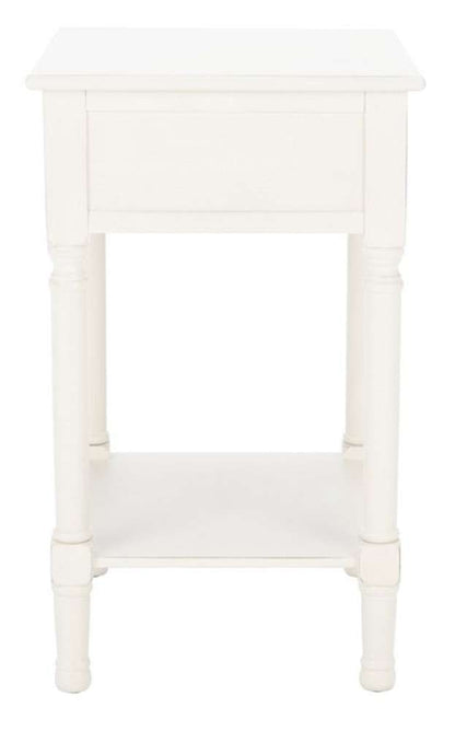 Safavieh - Landers 1 Drw Accent Table - Distressed White  - ACC5708A veiw 3