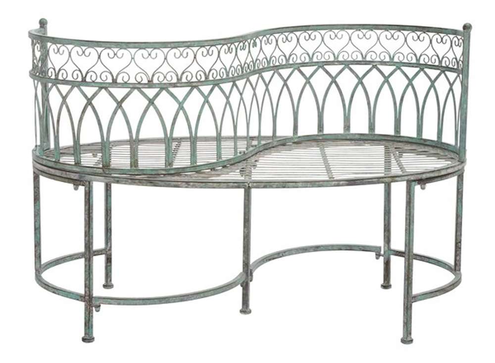 Safavieh - Lara Kissing Bench - Antique Dark Green  - PAT5005D veiw 1