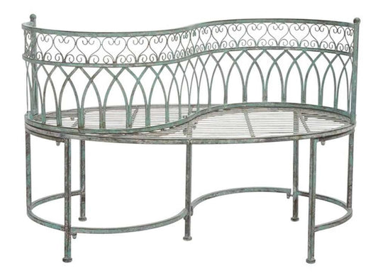 Safavieh - Lara Kissing Bench - Antique Dark Green  - PAT5005D veiw 1