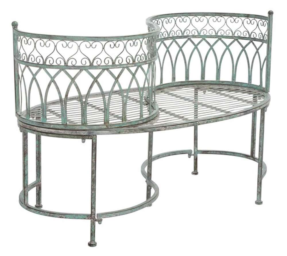 Safavieh - Lara Kissing Bench - Antique Dark Green  - PAT5005D veiw 3