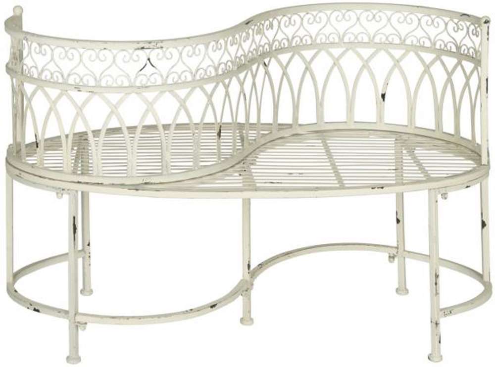 Safavieh - Lara Kissing Bench - Antique White - PAT5005A veiw 1