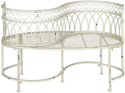Safavieh - Lara Kissing Bench - Antique White - PAT5005A veiw 1