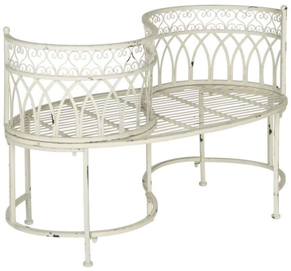 Safavieh - Lara Kissing Bench - Antique White - PAT5005A veiw 3