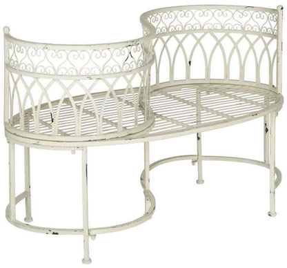 Safavieh - Lara Kissing Bench - Antique White - PAT5005A veiw 3