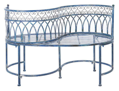 Safavieh - Lara Kissing Bench - Mossy Blue  - PAT5005C veiw 1
