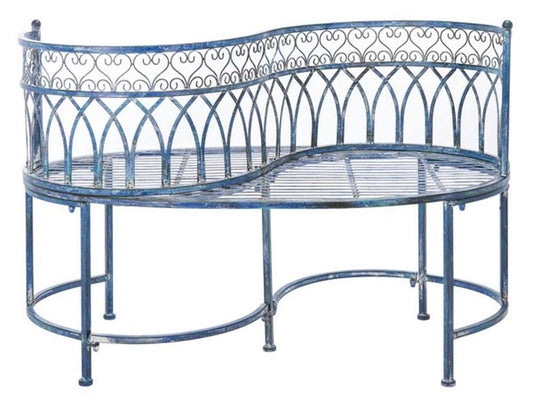 Safavieh - Lara Kissing Bench - Mossy Blue  - PAT5005C veiw 1