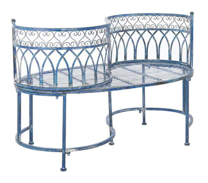 Safavieh - Lara Kissing Bench - Mossy Blue  - PAT5005C veiw 4