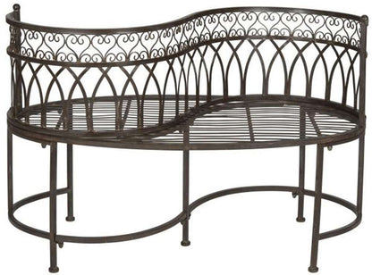 Safavieh - Lara Kissing Bench - Rustic Brown - PAT5005B veiw 1