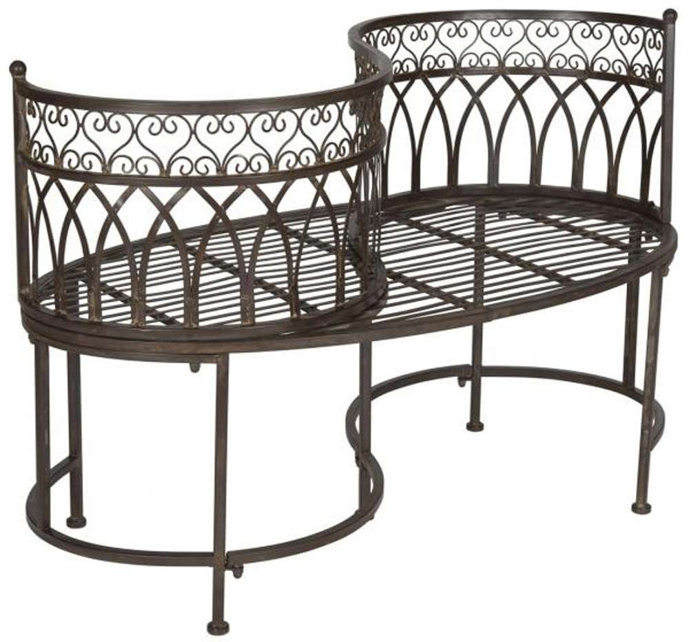 Safavieh - Lara Kissing Bench - Rustic Brown - PAT5005B veiw 3
