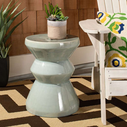 Safavieh - Larsa Garden Stool - Blue - ACS4576A veiw 2