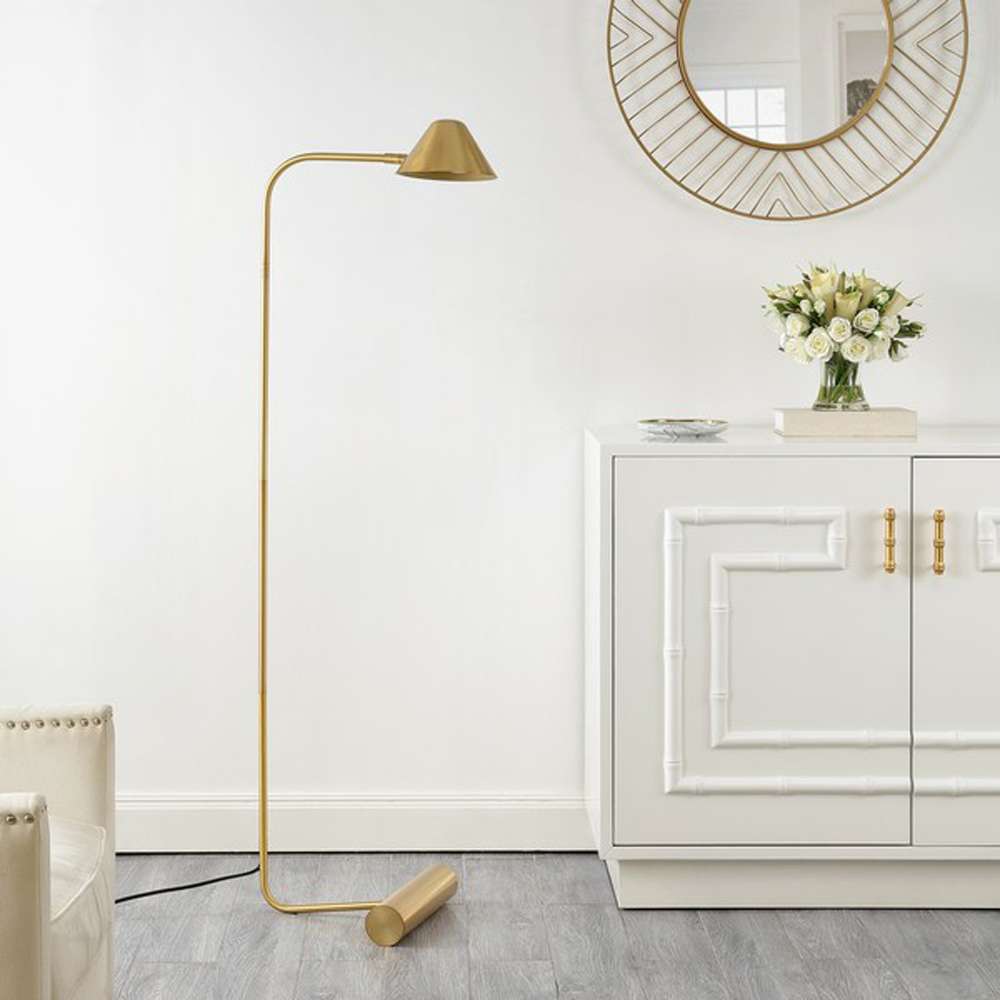 Safavieh - Laverne 62in Floor Lamp - Brass - FLL4113A veiw 1