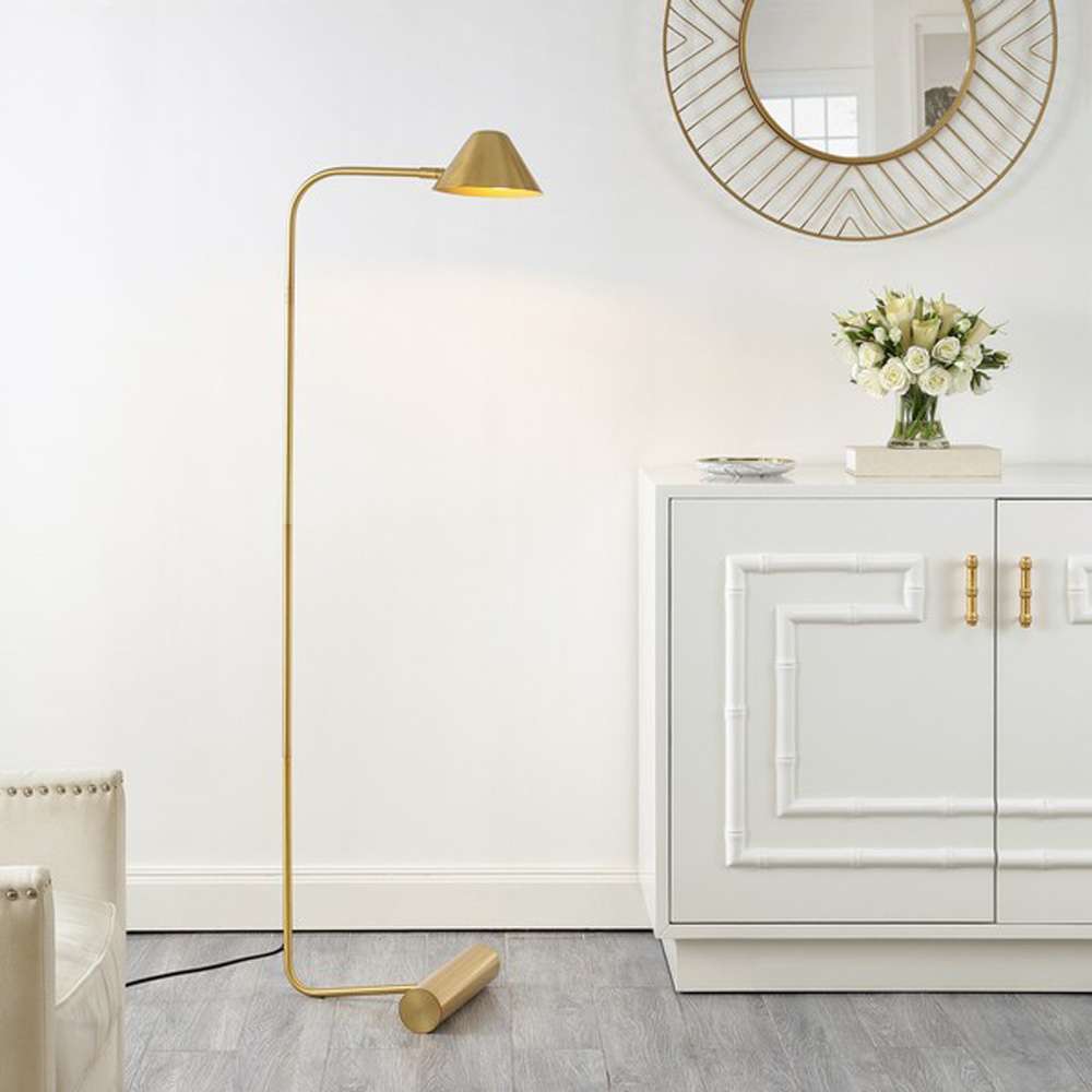Safavieh - Laverne 62in Floor Lamp - Brass - FLL4113A veiw 2