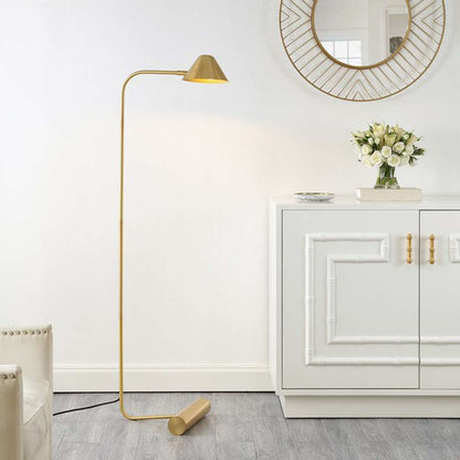 Safavieh - Laverne 62in Floor Lamp - Brass - FLL4113A veiw 2