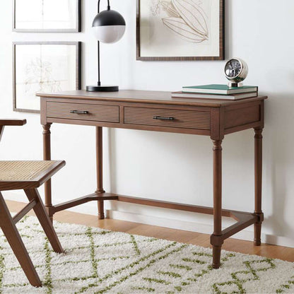 Safavieh - Layce 2 Drawer Desk - Brown - DSK5704C veiw 3