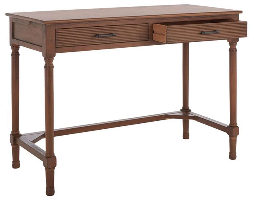 Safavieh - Layce 2 Drawer Desk - Brown - DSK5704C veiw 4