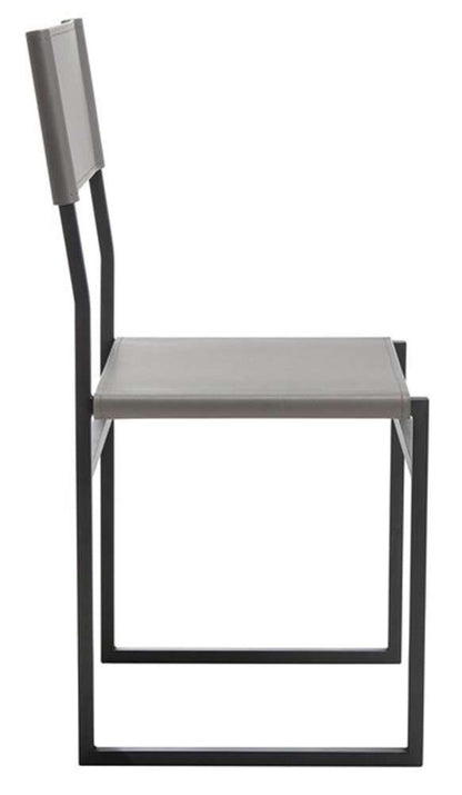 Safavieh - Layne Dining Chair - Grey - Black  (Set of 2) - DCH3003B-SET2 veiw 4