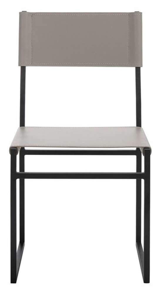 Safavieh - Layne Dining Chair - Light Grey - Black  (Set of 2) - DCH3003A-SET2 veiw 1