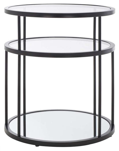 Safavieh - Layta 3 Shelf Accent Table - Black - Clear - ACC6402B veiw 1