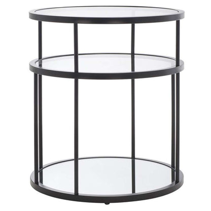 Safavieh - Layta 3 Shelf Accent Table - Black - Clear - ACC6402B veiw 3