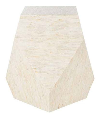 Safavieh - Lea Mosaic Geom Side Table - Multi - Light Beige - TRB1010A veiw 3