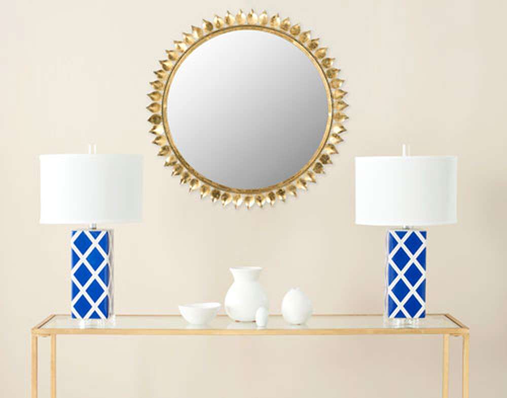 Safavieh - Leaf Crown Sunburst Mirror - Antique Gold - MIR4025A veiw 1