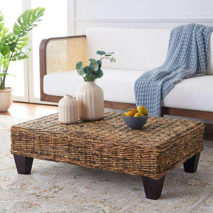 Safavieh - Leary Coffee Table - Banana Natural - Dark Brown - FOX6528B veiw 2