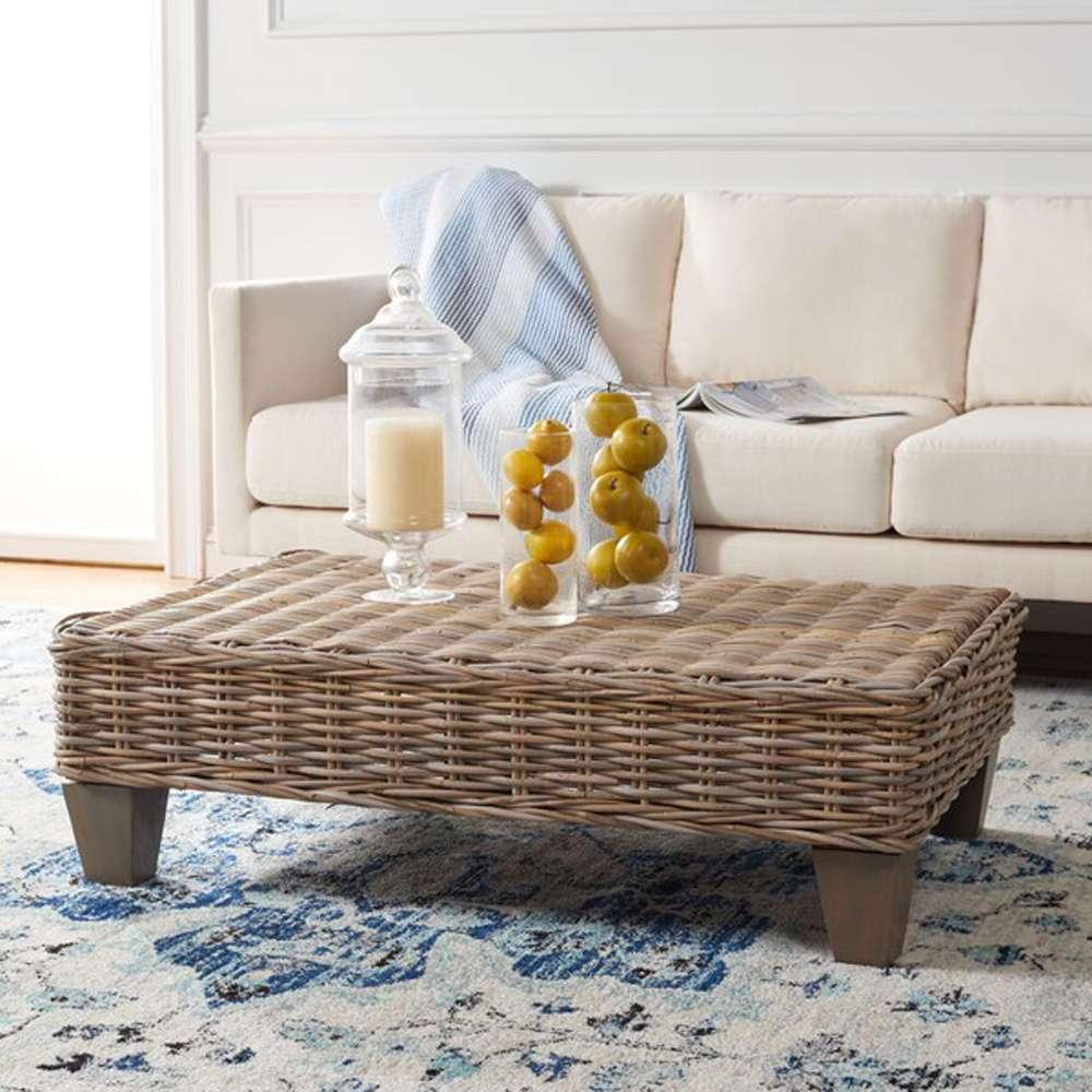 Safavieh - Leary Coffee Table - Natural Unfinished - Taupe - FOX6528A veiw 2