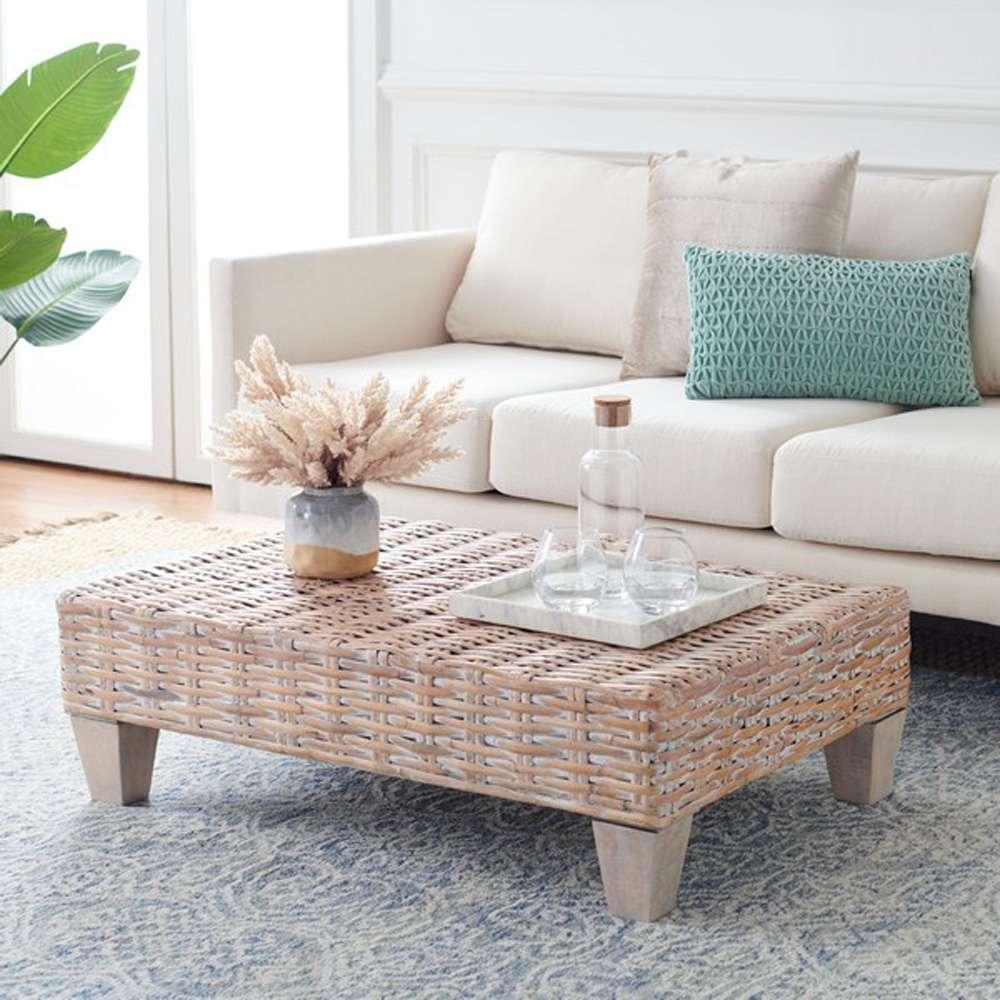 Safavieh - Leary Coffee Table - White Washed - FOX6528D veiw 2