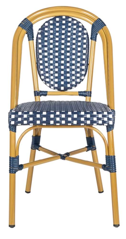 Safavieh - Lenda French Bistro Chair - Navy - White  (Set of 2) - PAT4036A-SET2 veiw 1