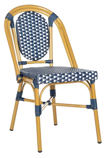 Safavieh - Lenda French Bistro Chair - Navy - White  (Set of 2) - PAT4036A-SET2 veiw 3