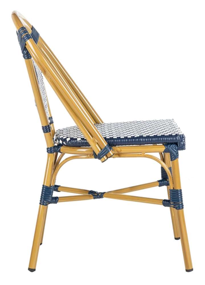 Safavieh - Lenda French Bistro Chair - Navy - White  (Set of 2) - PAT4036A-SET2 veiw 4