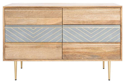 Safavieh - Couture - Leni 6 Drawer Cement Dresser - Cement - Natural - SFV5715A veiw 1