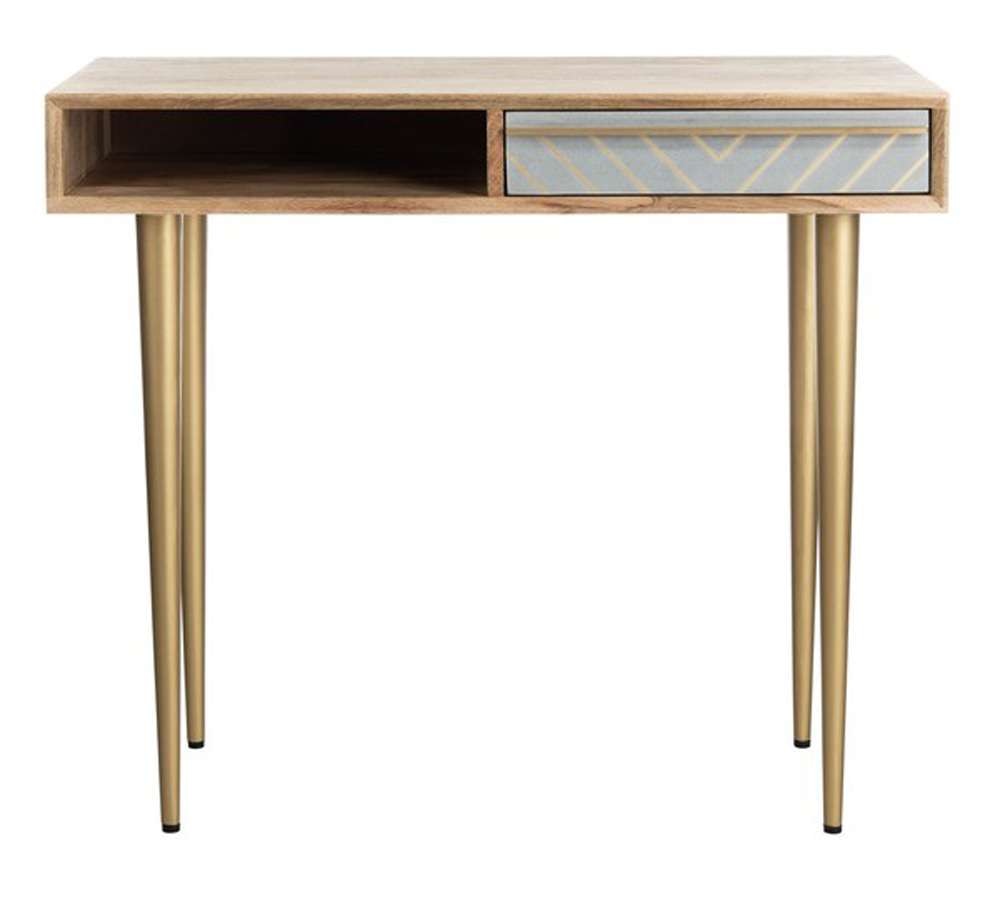 Safavieh - Leni Desk - Natural - Brass - DSK9003A veiw 1