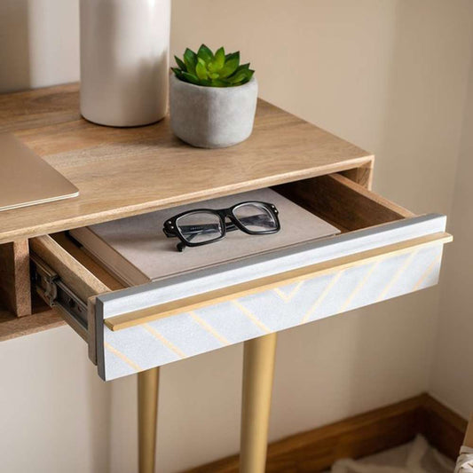 Safavieh - Leni Desk - Natural - Brass - DSK9003A veiw 2