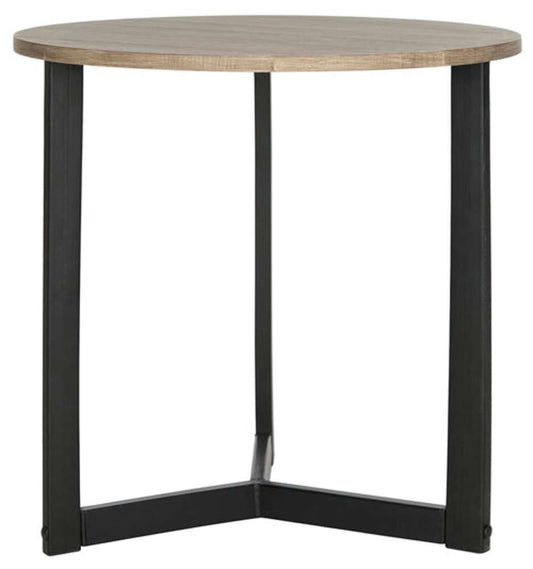 Safavieh - Leonard Side Table - Oak - Black - FOX4213A veiw 1