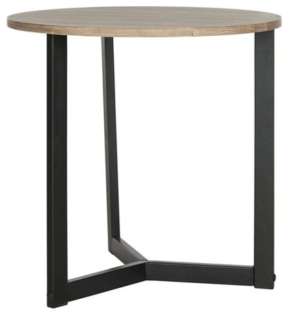 Safavieh - Leonard Side Table - Oak - Black - FOX4213A veiw 3