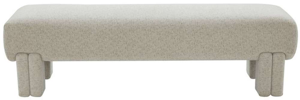 Safavieh - Couture - Leslee Upholstered Bench - Taupe - SFV5082A veiw 1