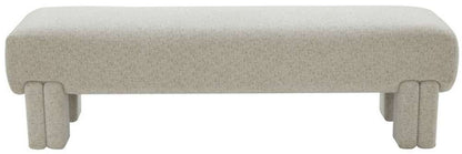 Safavieh - Couture - Leslee Upholstered Bench - Taupe - SFV5082A veiw 1