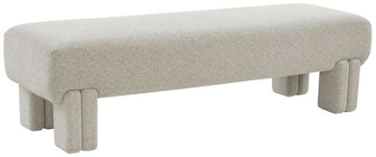 Safavieh - Couture - Leslee Upholstered Bench - Taupe - SFV5082A veiw 3