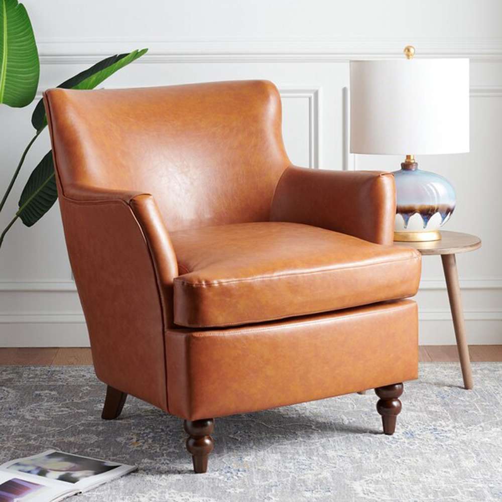 Safavieh - Levin Accent Chair - Cognac - ACH4008A veiw 2